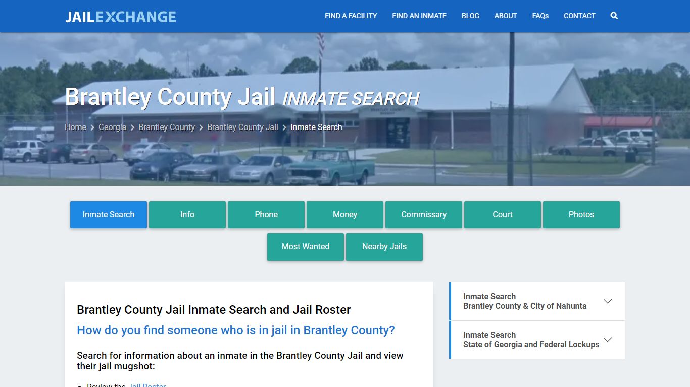 Inmate Search: Roster & Mugshots - Brantley County Jail, GA